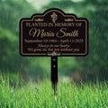 Planted in Memory Of Yard Sign with 16