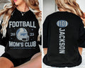 Custom Football Shirt, Personalized Sport Mom Athlete Jersey Number Shirt, Game Day Mama Tee, Front Back