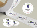 Personalized Grape Jam Roll Labels, Custom Grape Jelly Product Stickers, Business Grape Jelly Labels for Jars, Canning, Lid Stickers