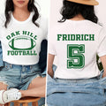Custom Football Team Name and Number Shirt, Gift for Football Team Lover Shirt, Football Mama, Front Back