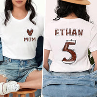 Custom Football Mom Shirt, Football Season Mama Shirt, Two Sided