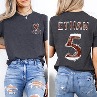 Custom Football Mom Shirt, Football Season Mama Shirt, Two Sided