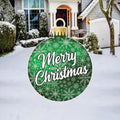 Christmas Yard Sign for Home Decor, Lawn Decoration with Stakes, Green Ornament Merry Christmas Yard Decoration, Outdoor Holiday Sign