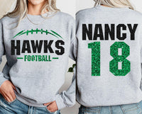 Custom Football Mascot Shirt, Personalized Team Spirit Tee, Football Mom Shirt, Two Sided