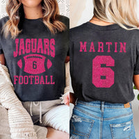 Custom Football Mascot Shirt, Personalized Team Spirit Tee, Football Mom Shirt, Two Sided