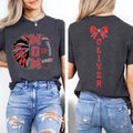 Cheer and Football Mom Shirt, Football and Cheer Mom Shirt, Game Day Tee, Front Back