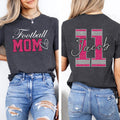 Custom Football Mom Shirt, Football Mama Shirt, Football Tee for Women, Front Back