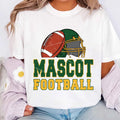 Custom Mascot Football Shirt, Personalized Mascot and Colors Shirt, School Spirit Football Tee