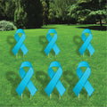 Awareness Yard Signs, Ribbon Lawn Decorations with Metal Stakes, Waterproof Health Awareness Outdoor Garden Patio Church Event Décor