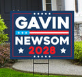 Make America Gavin Again Yard Sign, Gavin Newsom for President, Newsom 2028 Campaign Sign, Democratic Political Yard Sign with Metal H-Stake