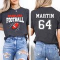 Custom Football Team Name & Number Shirt, Football Mom Shirt, Football Team, Game Day Tee, Two Sided