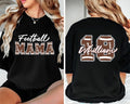 Personalized Football Mom Shirt, Custom Gameday Football Shirt, Football Mama Tee, Front Back