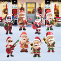 Santa Claus Christmas Yard Signs, Musical Outdoor Lawn Decorations with Stakes, Waterproof Holiday Garden Patio Pathway Xmas Décor