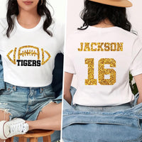 Custom Football Mascot Shirt, Personalized Team Spirit Tee, Football Mom Shirt, Two Sided