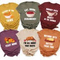 Custom Thanksgiving Family Dinner Shirt, Thanksgiving Puns Shirt, Thanksgiving Foods Group Tee