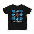 Custom Personal Football Coquette Bow Shirt, Custom Name Shirt, Cute Football Toddler Tee, Girl Cheer Mascot Shirt, Football Team Gifts