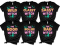 Funny Halloween Party Shirt, Best Friend Matching Halloween Outfit Tee, Halloween Witch Shirt, Spooky Season Group Shirt, Witchy Clothes