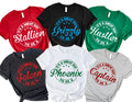 Custom Mascot School Team Shirt, Personalized Sports Fan T-shirt, Custom Name Spirit Tee