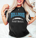 Custom Team Name Football with Laces Shirt, Personalized Football Fan Shirt, Football Mom Tee