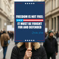 Justice for Charlie Protest Sign, A True Patriot Charlie Kirk Sign, Charlie Kirk Political Poster Sign