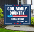 Justice for Charlie Yard Sign, A True Patriot Charlie Kirk Sign, Charlie Kirk Is My Hero Sign, Charlie Kirk Freedom Sign with Metal H-Stake