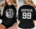 Custom Football Senior 2026 Shirt, Personalized Football Senior Shirt, Football Season Tee, Front Back