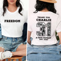 A True Patriot Charlie Kirk Shirt, This Is The Turning Point Shirt, Charlie Kirk Is My Hero Tee, Front Back