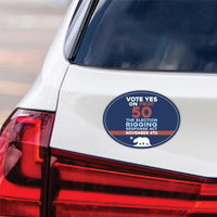 Yes on Prop 50 Magnet, California Political Reform Magnet, Anti-Gerrymandering Election Act Vehicle Magnet, 6" x 4.5"