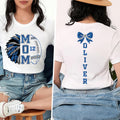 Cheer and Football Mom Shirt, Football and Cheer Mom Shirt, Game Day Tee, Front Back