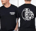 Personalized Football Dad Shirt, Custom Name and Number Football Shirt, Game Day Dad Tee, Front Back