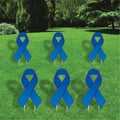 Awareness Yard Signs, Ribbon Lawn Decorations with Metal Stakes, Waterproof Health Awareness Outdoor Garden Patio Church Event Décor