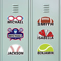 Personalized Sports Locker Magnet, Custom Name School Magnet, Football, Baseball, Soccer, Basketball, Cheer, Softball Team Player Magnet