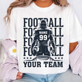 Football Team Shirt, Custom Player Shirt, Football Mascot Tee