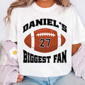Custom Football Shirt, Your Name Biggest Fan Tee, Game Day Spirit Wear