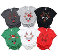 Funny Reindeer Shirt, Christmas Group Shirt, Winter Family Tee, Cute Deer Shirt