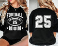 Football Mom Shirt, Retro Football Mama Shirt, Team Mom Tee, Front Back