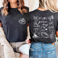 Custom Football Name Number Shirt, Coquette Football Mom Shirt, Game Day Apparel Tee, Front Back