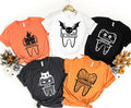 Personalized Halloween Tooth Shirt, Dental Squad Funny Shirt, Dental Hygienist Fall Tee