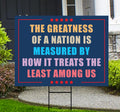 Abolish ICE Yard Sign, Keep the Immigrants, Deport the Racists Lawn Sign, Anti-Trump, Resist Fascism Yard Sign with Metal H-Stake