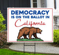 Yes on Prop 50 Yard Sign, Election Rigging Response Act, California Political Reform Sign, Anti-Gerrymandering Yard Sign with Metal H-Stake