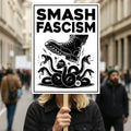 FIGHT FASCISM, No Kings In America Protest Sign, Anti-Trump Resistance, Democracies Have No Kings Political Activist Poster, Resist Fascism Rally Sign