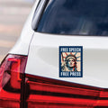 Free Speech Free Press Protect Democracy Magnet, Resist Hate Magnet, Anti-Trump, Resist Racism, Resist Fascism Vehicle Magnet, 6