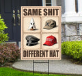 No Kings Protest Yard Sign - Democracy Not Oligarchy, Different Hat, Anti-Trump, Resist Racism, Resist Fascism Yard Sign with Metal H-Stake