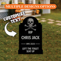 Personalized Halloween Tombstone Yard Signs, Custom Graveyard Decorations with Stakes, Funny Haunted House Outdoor Spooky Lawn Décor