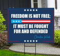 Justice for Charlie Yard Sign, A True Patriot Charlie Kirk Lawn Display, Political, Conservative Statement Yard Sign with Metal H-Stake