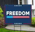 Justice for Charlie Yard Sign, A True Patriot Charlie Kirk Sign, Charlie Kirk Is My Hero Sign, Charlie Kirk Freedom Sign with Metal H-Stake