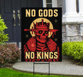 No Kings Protest Yard Sign - Democracy Not Oligarchy, Anti-Trump, Resist Racism, Resist Fascism Yard Sign with Metal H-Stake