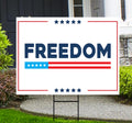 Justice for Charlie Yard Sign, A True Patriot Charlie Kirk Sign, Charlie Kirk Is My Hero Sign, Charlie Kirk Freedom Sign with Metal H-Stake