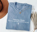 Justice for Charlie Shirt, A True Patriot Charlie Kirk Shirt, Charlie Kirk Is My Hero Tee