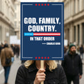 Justice for Charlie Protest Sign, A True Patriot Charlie Kirk, Charlie Kirk Is My Hero Political Poster
